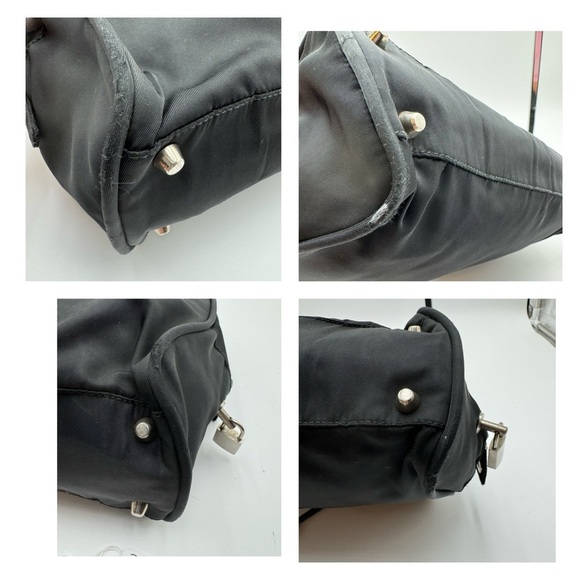 Prada - Authentic - Tessuto City Bag - Black Canvas with Lock & Key - Picture 6 of 16